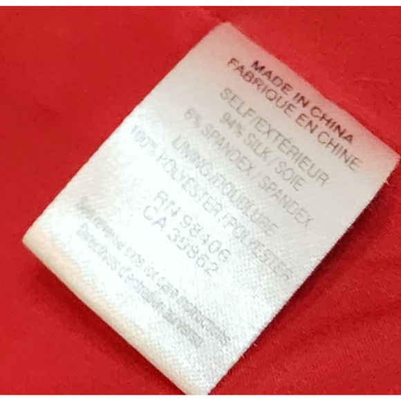 Theory red silk racer back flowy tank size medium - Picture 7 of 7